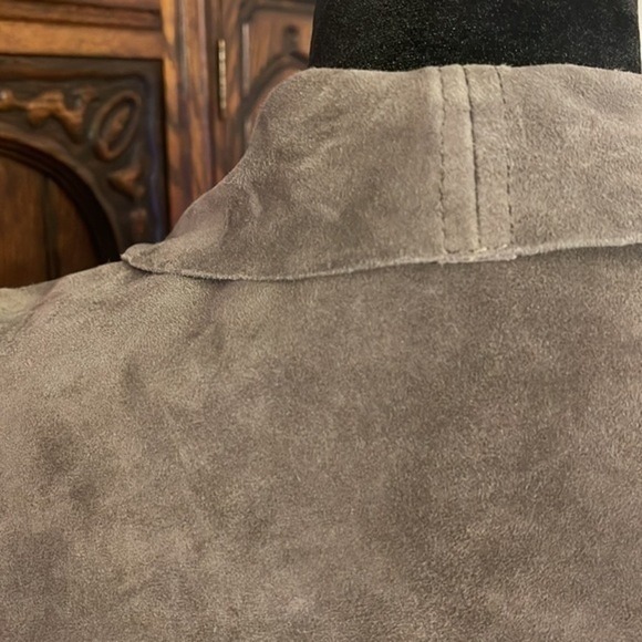 Superdry Suede Cascade Gray Suede Women's Size S Lightweight Retro - Picture 8 of 16